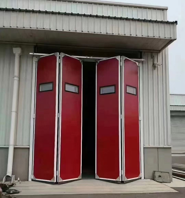 金川工业折叠门在大型装配车间出入口的应用实例